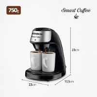 Cafeteira Elétrica Smart Coffe Mondial Preto e Inox 500W C-42-2X-BI - 3
