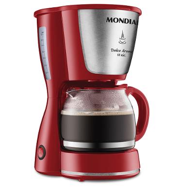 Cafeteira Elétrica Dolce Arome Mondial Vermelho e Inox 550W C-35 18X