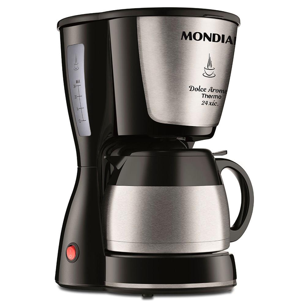 Cafeteira Elétrica Dolce Arome Thermo Mondial Preto 800W C-33 JT 24X - 1