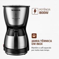 Cafeteira Elétrica Dolce Arome Thermo Mondial Preto 800W C-33 JT 24X - 3