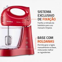 Batedeira Pratic Due Mondial Vermelho 400W B-45-R - 5
