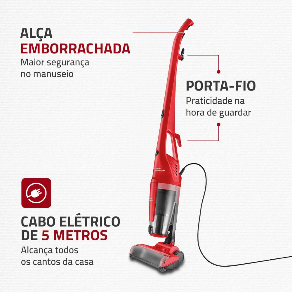 Aspirador de Pó Portátil e Vertical Mondial 1200W - com Filtro HEPA Brush Carpet AP-25 - 5