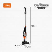 Aspirador de Pó Vertical Turbo Premium Mondial Preto e Laranja 1200W AP-31 - 8
