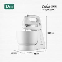 Batedeira Cake Premium Mondial Branco 500W B-50-W - 7