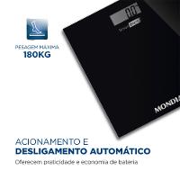 Balança Digital Smart Mondial Preto 3V Bateria BL-05 - 3