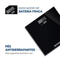 Balança Digital Smart Mondial Preto 3V Bateria BL-05