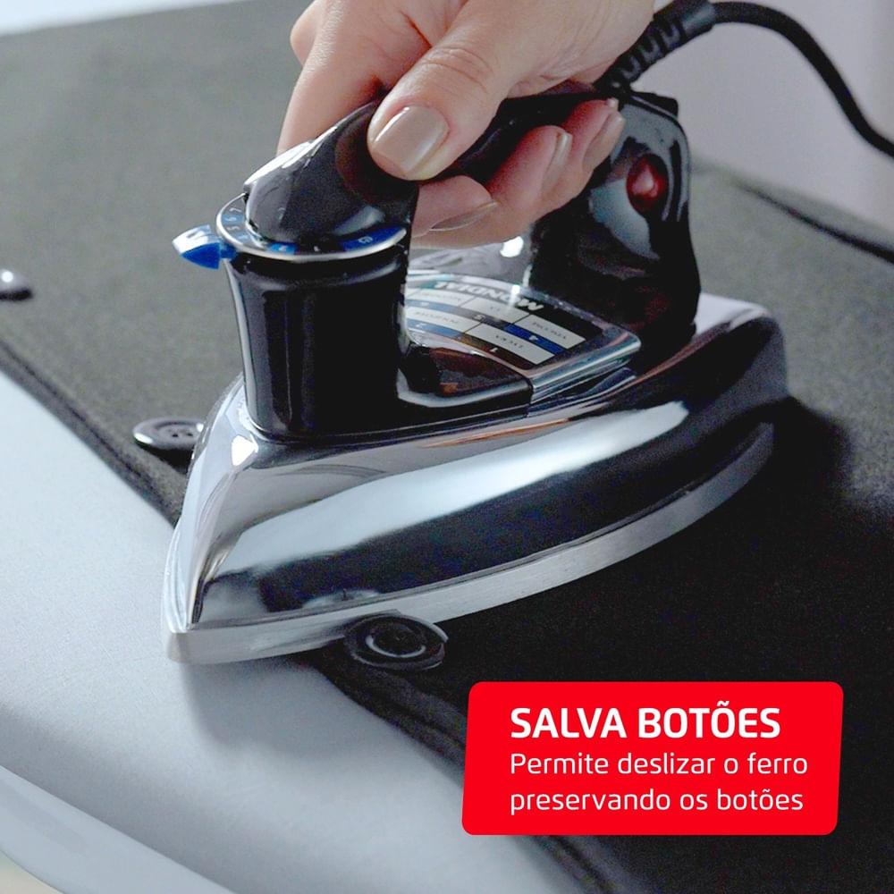 Ferro a Seco Mondial Preto e Cromado 1400W FS-01-BI - 4