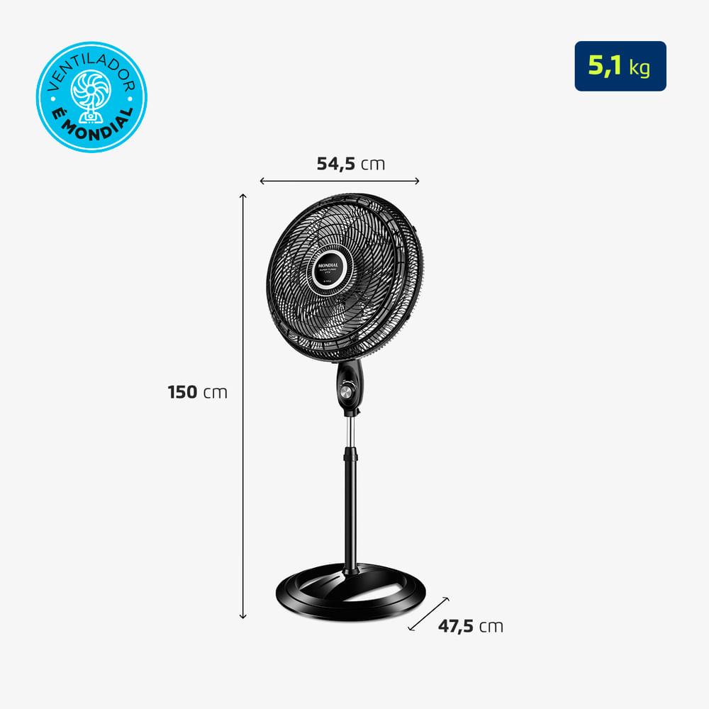 Ventilador Coluna Mondial - Turbo 8 Pás - VTX-50C-8P - 15
