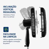 Ventilador Coluna 40cm Super Turbo Tech Mondial Preto e Prata 140W VTX-40C-8P-CR - 2
