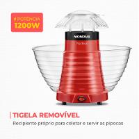 Pipoqueira Pop Bowl Mondial Vermelho 700W PP-05