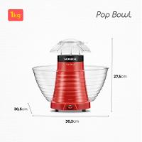 Pipoqueira Pop Bowl Mondial Vermelho 700W PP-05 - 7