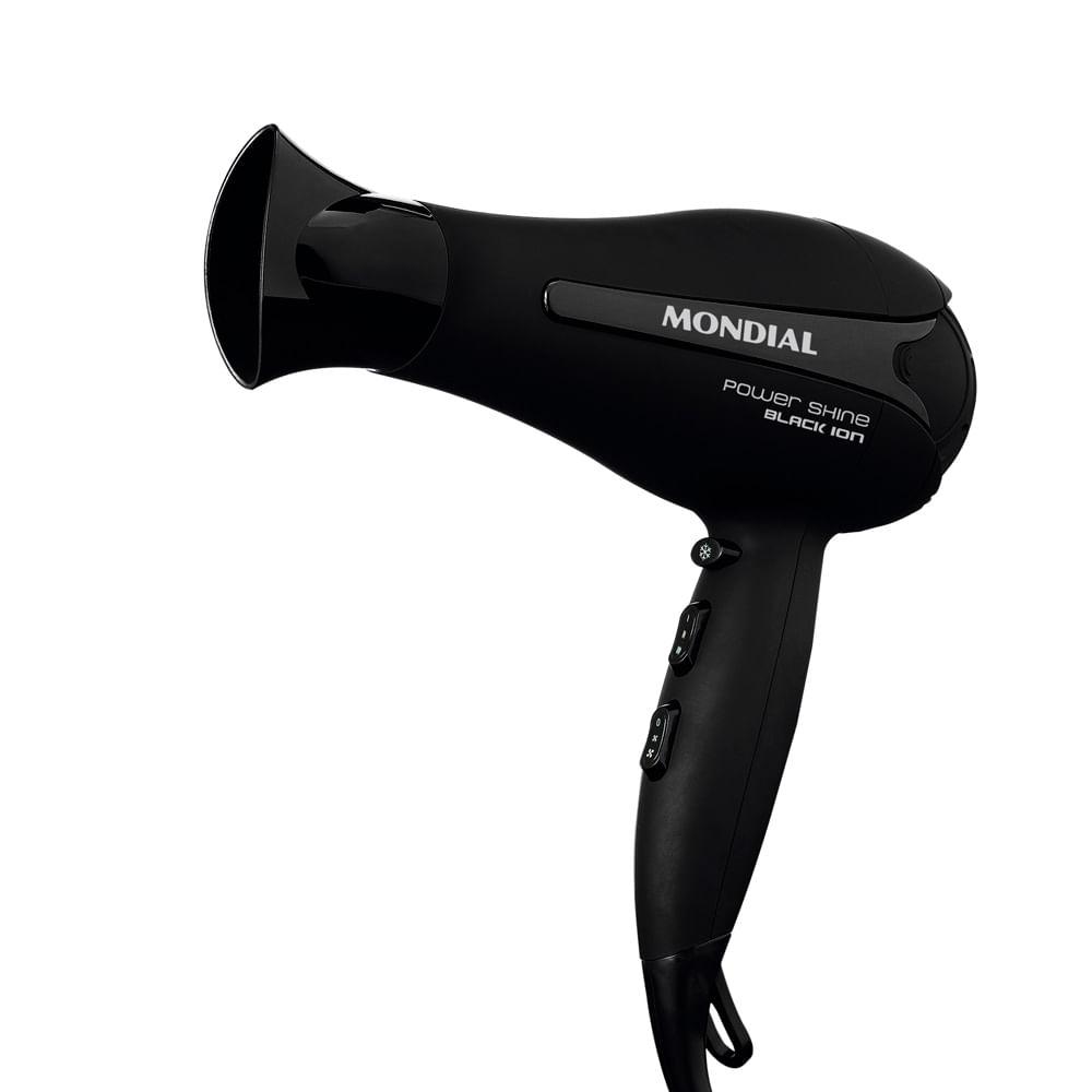 Secador de Cabelos Mondial Power Shine Black Íon 2000W SC-13 - 1