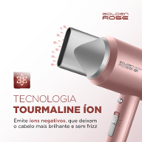 Secador de Cabelos Compact Turbo Mondial Golden Rose 1900W SC-38-GR - 2