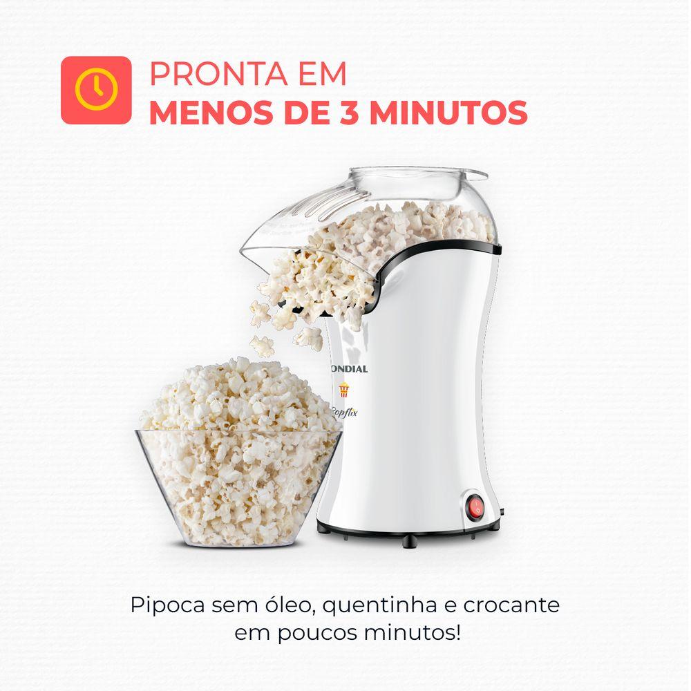 Pipoqueira Popflix Mondial Branco 1200W PP-04 - 2