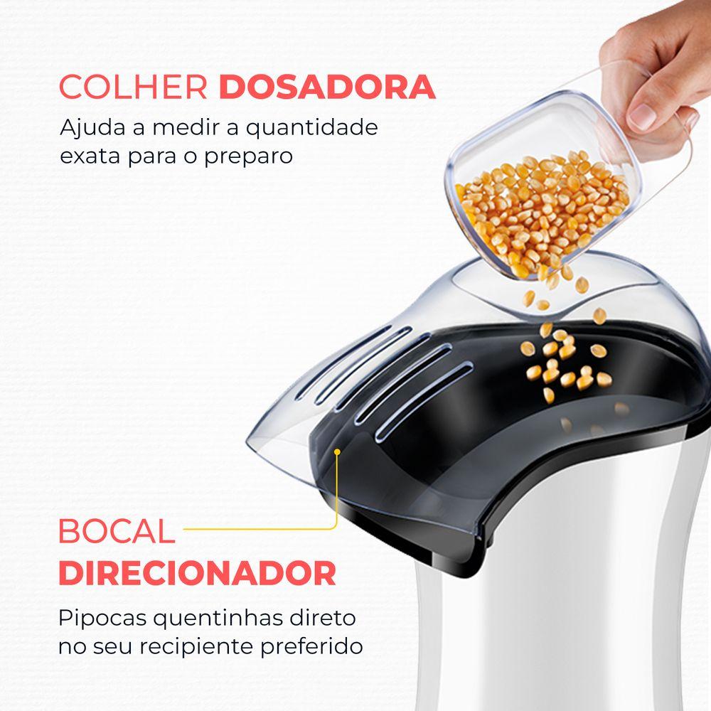 Pipoqueira Popflix Mondial Branco 1200W PP-04 - 5
