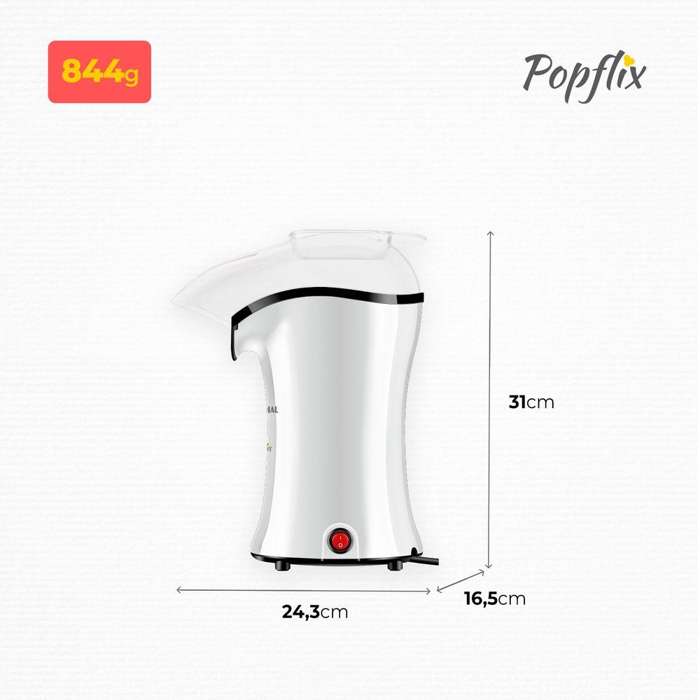 Pipoqueira Popflix Mondial Branco 1200W PP-04 - 7