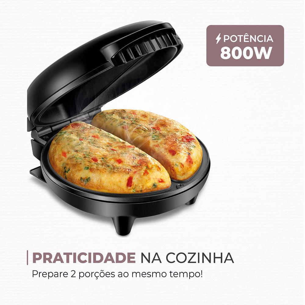 Omeleteira Easy Omelet Mondial Preto 800W OM-02 - 4
