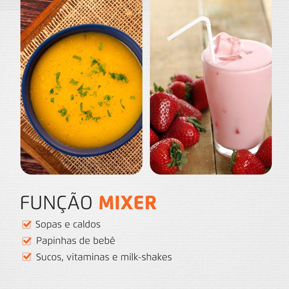 Mixer Turbo 3 em 1 Mondial Preto 500W M-14 - 3