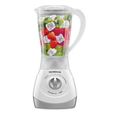 Liquidificador Power 2I Mondial Branco e Cinza 370W NL-26