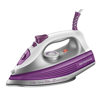 Ferro a Vapor Mondial Branco e Roxo 1200W FVN-01-P