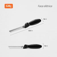 Faca Elétrica Mondial Preto 100W FA-01 - 1