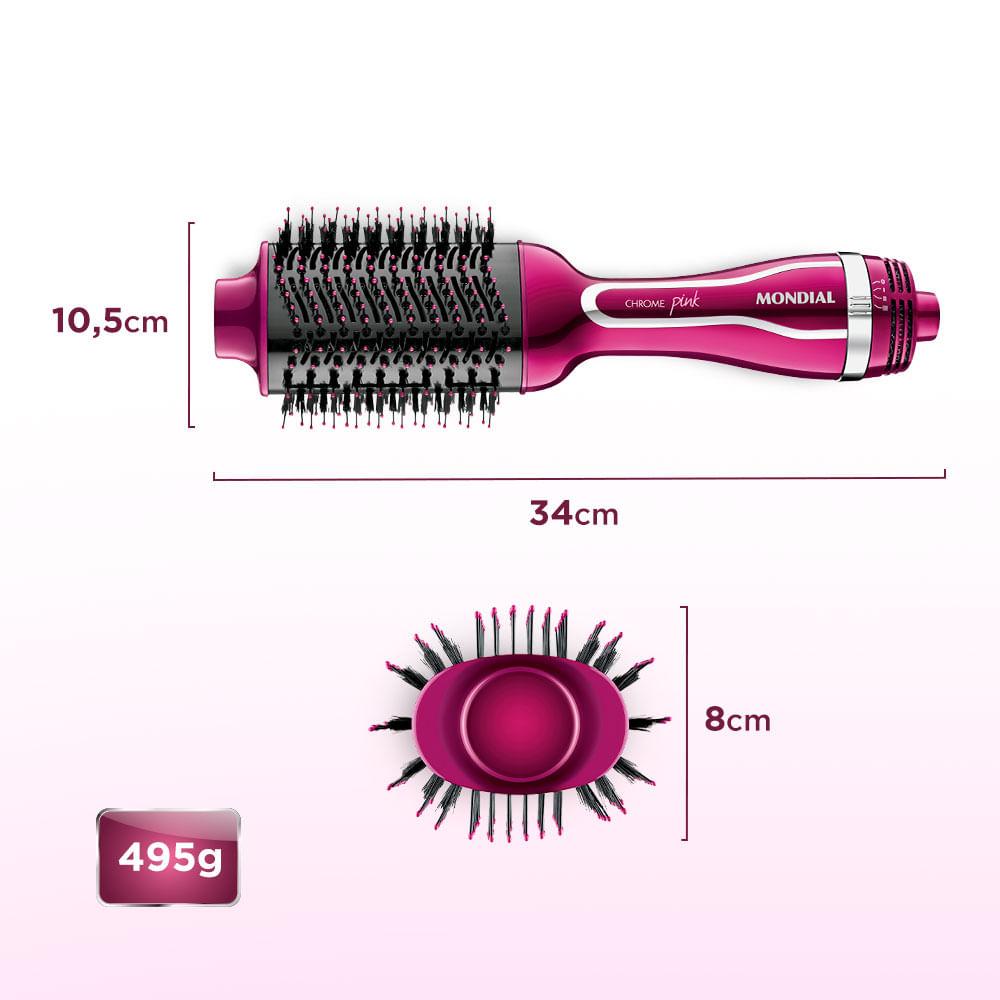 Escova Secadora Mondial Chrome Pink 1200W ES-04 - 6