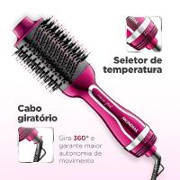 Escova Secadora Mondial Chrome Pink 1200W ES-04 - 5