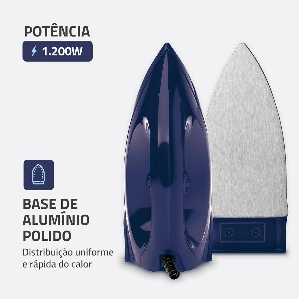 Ferro de Passar a Seco Mondial Azul 1200W FSN-55-BL - 2