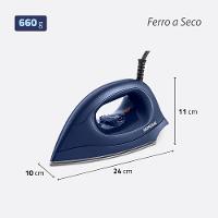 Ferro de Passar a Seco Mondial Azul 1200W FSN-55-BL - 5