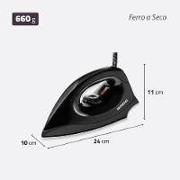 Ferro de Passar a Seco Mondial Preto 1200W FSN-55-B - 2