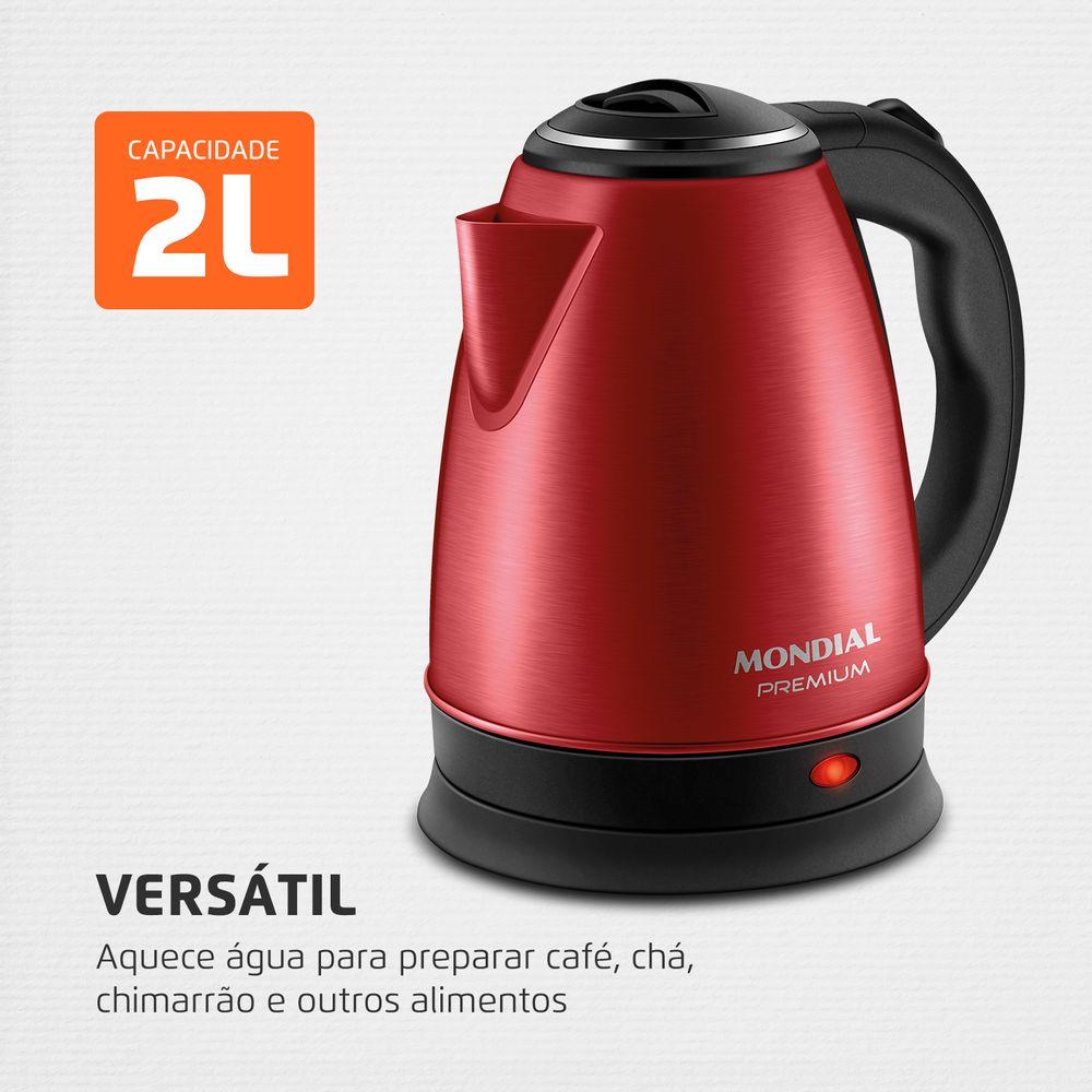 Chaleira Elétrica Mondial Pratic Inox CE-06-R - 2