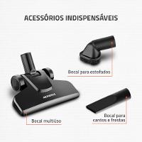 Aspirador de Pó Vertical 2 em 1 Mondial Turbo Cycle  Preto e Laranja 1100W AP-35 - 6