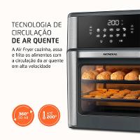 Fritadeira Air Fryer Forno Oven 12L Mondial Cinza/Inox 2000W - AFON-12L-GI - 5