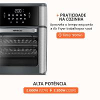 Fritadeira Air Fryer Forno Oven 12L Mondial Cinza/Inox 2000W - AFON-12L-GI - 6