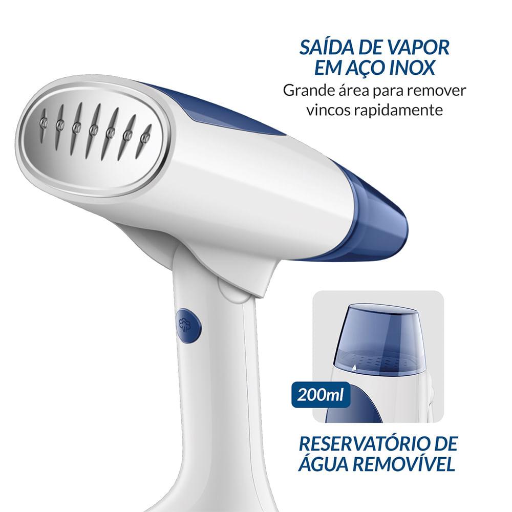 Passadeira a Vapor Dobrável Mondial Branco/Azul Bivolt - VP-10-DB - 5