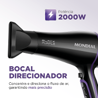 Secador de Cabelos Mondial Preto 2000W SCN-01 - 3