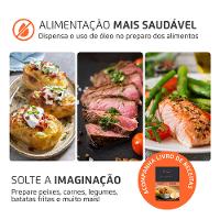 Fritadeira Sem Óleo Com Divisória Air Fryer 8L Mondial Preto/Inox 1900W - AFD-80-BI - 6