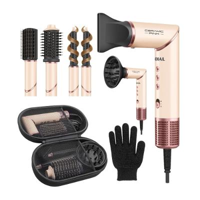 Secador Multifuncional 5 em 1 Mondial Rosa Claro 1500W - SM-01-BLDC-CP