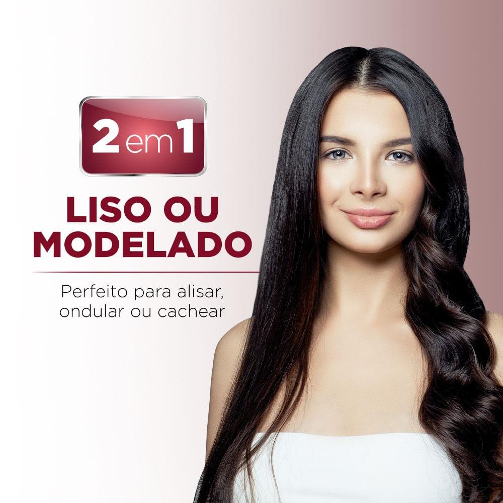 Prancha Alisadora e Modeladora Mondial Branco e Rose Gold 50W P-51 - 3