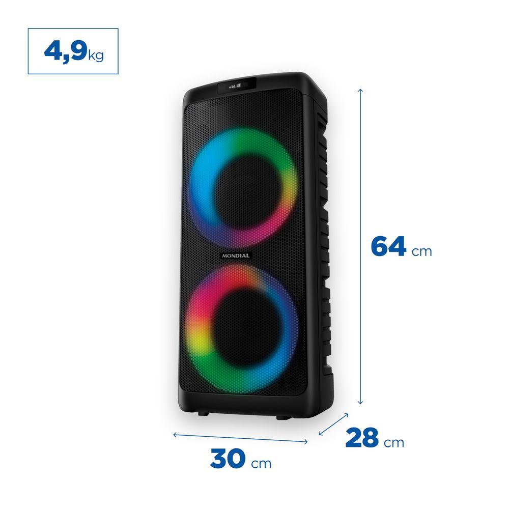 Party Box Mondial Preto 600W Bivolt PBX-600 - 7