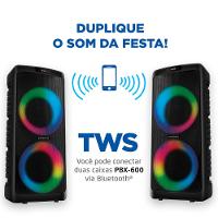 Party Box Mondial Preto 600W Bivolt PBX-600 - 3