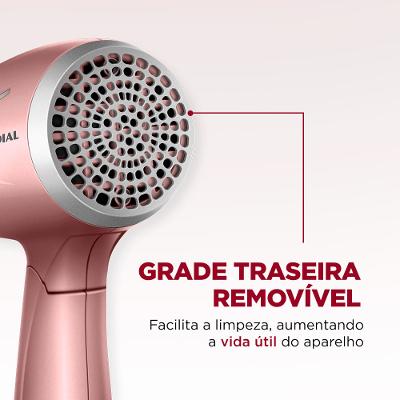 Secador de Cabelos Travel Mondial Golden Rose SC-47-GR
