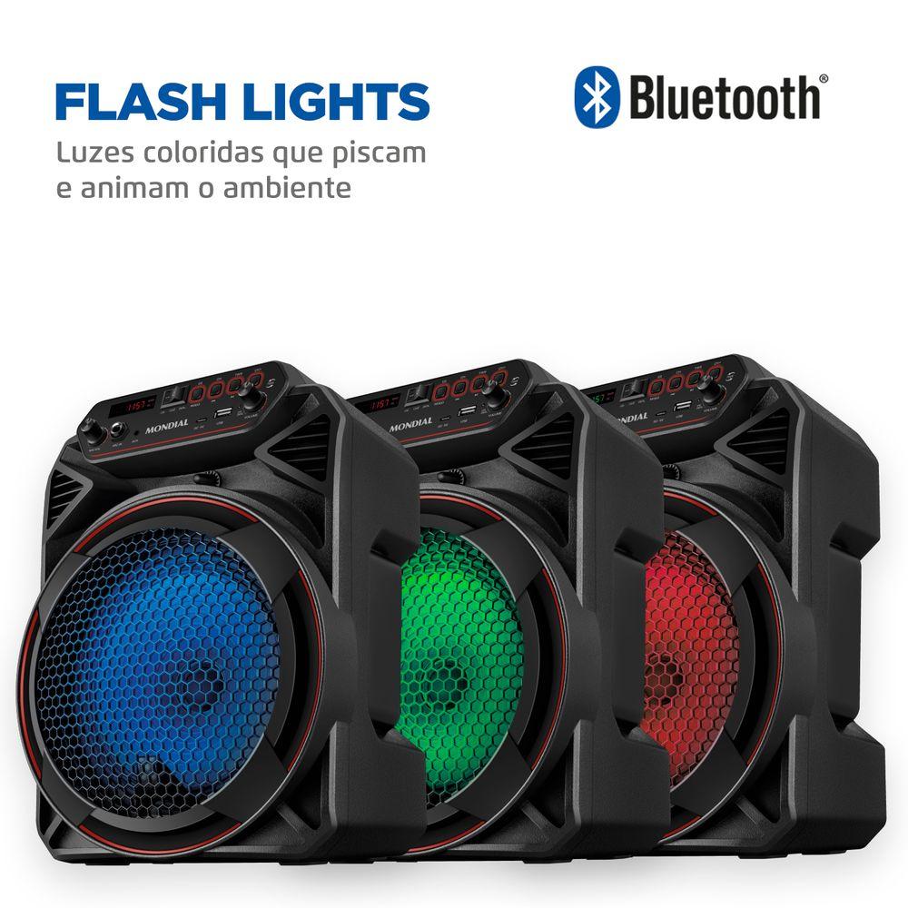 Caixa Amplificada Mondial Preto 150W RMS Bivolt CM-150 - 5
