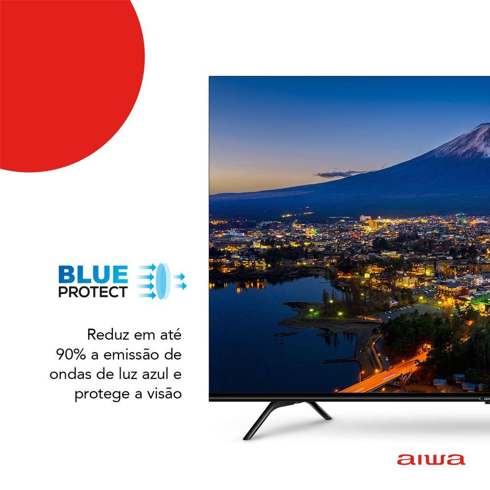 Smart TV AIWA 55” Android 4K Borda Ultrafina Dolby Vision&Atmos AWS-TV-55-BL-01-A - 4