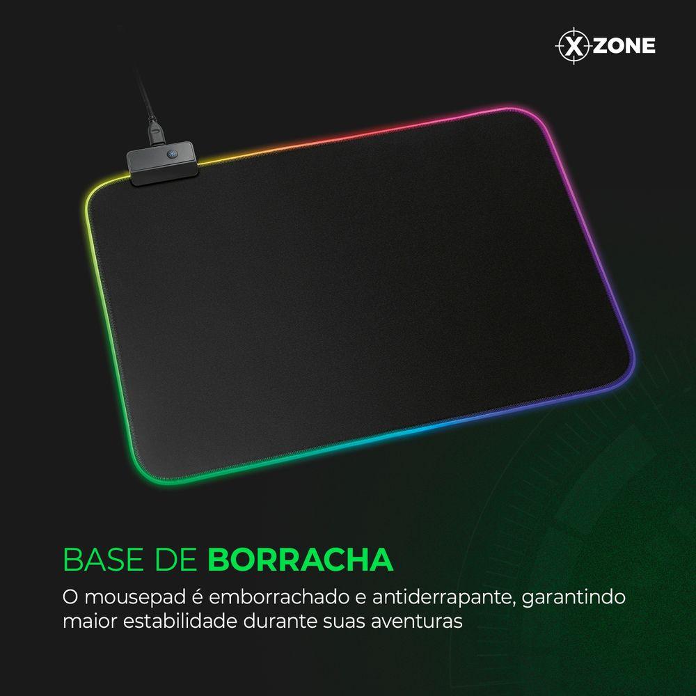 Mousepad Gamer com Led Xzone Preto GMP-01 - 2