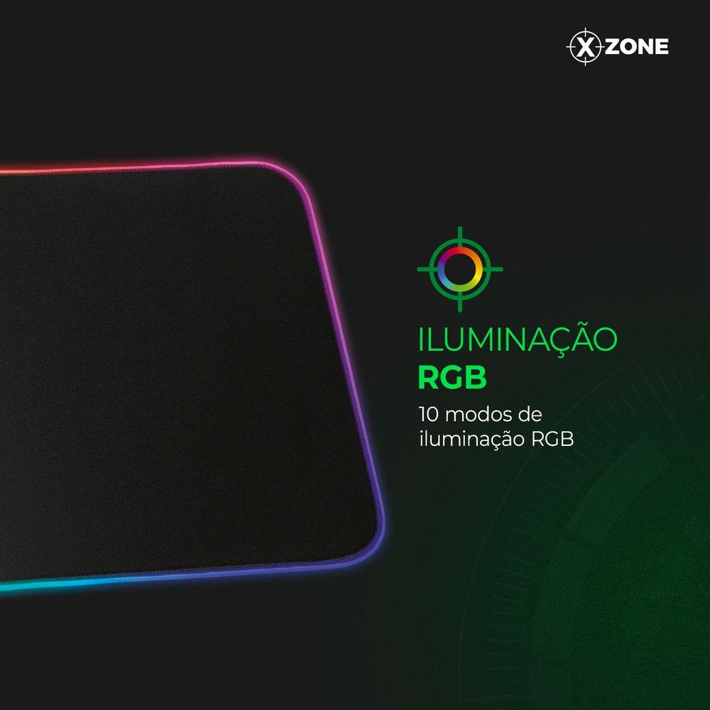 Mousepad Gamer com Led Xzone Preto GMP-01 - 4