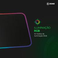 Mousepad Gamer com Led Xzone Preto GMP-01