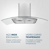 Coifa de Parede Mondial Inox 250W CF90-01