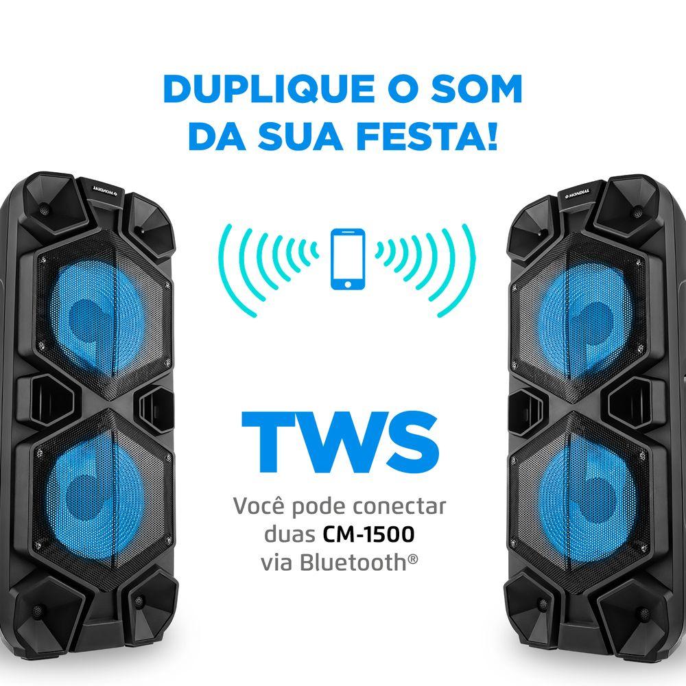 Caixa Amplificada Connect Mega Sound II CM-1500 - 3