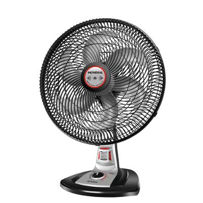 Ventilador 40cm Turbo Tech Repelente Pastilha Mondial Preto e Prata 85W VT-RP-02-6P